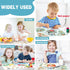 Disposable Placemats for Baby,Artistic 40 Pack Stick on Placemats with 2 Designs:Cute Zoo and Alphabet ABC,Baby Toddler Placemats for Restaurant,T...
