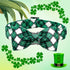 Elegant little tail St. Patrick's Day Dog Collar, Dog Collar with Bow, Green Grid Dog Collar Pet Gift Dog Bowtie Adjustable Dog Collar for Medium ...