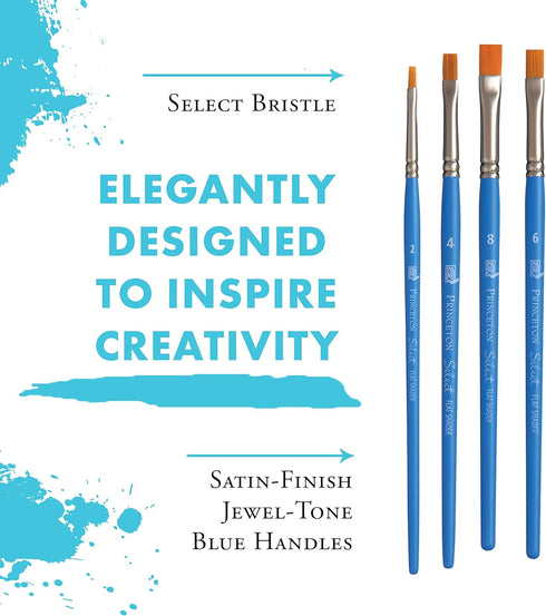 Princeton Select Artiste, Series 3750, Paint Brush for Acrylic, Watercolor and Oil, Set of 4...