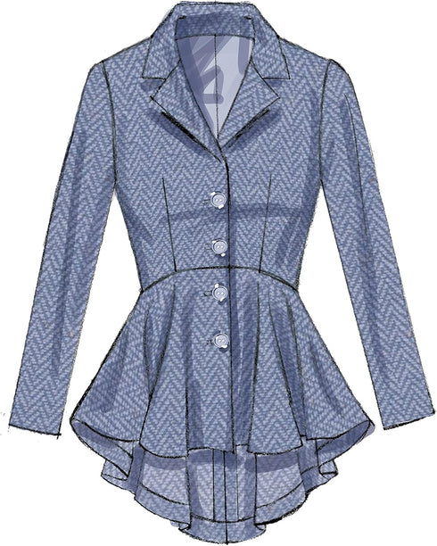 McCall's Patterns M7513 A5 Misses' Notch-Collar, Peplum Jackets, Size 6-14 (7513)...