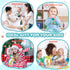 Baby Montessori Sensory Teething Toys for 3-6 6-12 Months, Food Grade Baby Teether, Newborn Infant Rattle Toys, Baby Shower Gifts, Learning Educat...