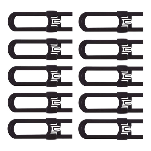 Sliding Cabinet Locks Baby Proofing – Adjustable Child Safety Latches for Knobs & Handles – 10 Pack – No Adhesive Drilling or Tools - Brown...