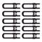 Sliding Cabinet Locks Baby Proofing – Adjustable Child Safety Latches for Knobs & Handles – 10 Pack – No Adhesive Drilling or Tools - Brown...