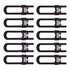 Sliding Cabinet Locks Baby Proofing – Adjustable Child Safety Latches for Knobs & Handles – 10 Pack – No Adhesive Drilling or Tools - Brown...