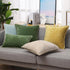 decorUhome Chenille Soft Throw Pillow Covers 18x18 Set of 2, Farmhouse Velvet Neutral Decorative Pillow Covers with Stitched Edge for Couch Sofa B...
