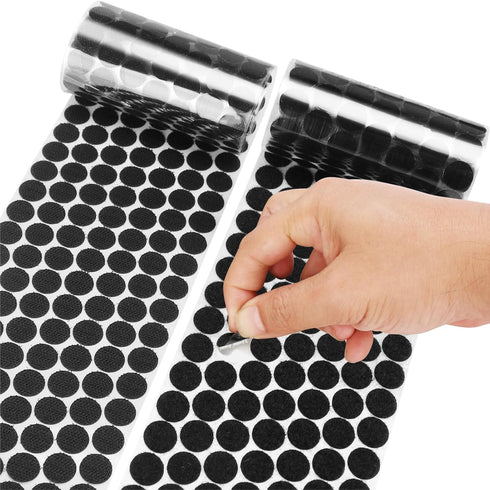 Self Adhesive Dots - 800pcs (400 Pairs) 0.79" Diameter Waterproof Sticky Back Hook Dot Loop Dot for School, Office, Home, Mounting Arts & Crafts ?...