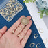 Beebeecraft 50Pcs/Box Leverback Earring Findings 24K Gold Plated Stainless Steel French Earring Hooks 15.5x10x1.5mm Interchangeable Dangle Ear Wir...
