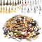 Glue on Bails, 100 Gram Mixed Tibetan Style Glue on Bails Pendants Alloy Flat Pad Bails Tag Charms Connector Hanger for Earring Necklace Jewelry F...