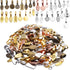 Glue on Bails, 100 Gram Mixed Tibetan Style Glue on Bails Pendants Alloy Flat Pad Bails Tag Charms Connector Hanger for Earring Necklace Jewelry F...