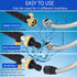 Jet Nozzle High Pressure Hose Nozzle for Garden, Jetnozzle 2-in-1 High Pressure Power Washer for House,Hose with 2 Different Nozzles and Hose Quic...