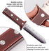 Gardening Hori Hori Garden Knife - Gardening Knife,Soil Knife, Serrated Side Weeding Knife,Digging Knife,Garden Knives with Sheath,Full Tang Hori ...