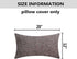 Home Brilliant Pillow Covers 12x20 Set of 2 Rectangular Throw Pillows Textured Chenille Velvet Pillow Covers for Bed, Brown, 12 x 20 inch, 30x50 c...