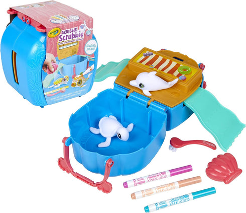 Crayola Scribble Scrubbie Pets, Ocean Animals Playset, Color & Wash Creative Toy, Gift for Kids, Age 3, 4, 5, 6...