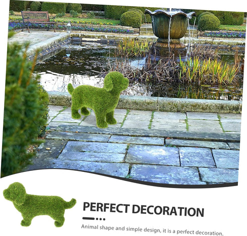 Angoily Flocking Dog Statues, Decorative Peeing Dog Statue, Puppy Statues, Pet Garden Statue, Dog Figurines for Garden Lawn Yard Patio Outdoor Dec...