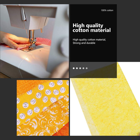 10pcs Yellow Patchwork Group Patchwork Quilt Cloth Christmas Sewing Fabric Fat Quarter Bundles Fabric Squares for Sewing Quilted Fabric Patchwork ...