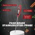 6 Pcs Meat Thermometer Food Thermometer with Probe Water Liquid Instant Read Digital Thermometer Cooking Thermometer Supplies BBQ Kitchen Thermome...