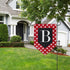 Monogram Letter B Garden Flag Red and White Polka Dot Pattern Double Sided Home Yard Decor Banner Outdoor 12.5 x 18 Inch...