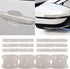 BOHISEN 10pcs Car Rhinestone Bling Door Handle Reflective Trim Stickers Universal Side Rear View Mirror Safety Scratch Resistant Protector Cover f...