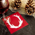 Five Star Napkins Antler Christmas Cocktail Napkins - Red Cotton - 4.5" x 4.5" - Single Use - Party, Events, Holiday (50 x)...
