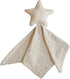 mushie Star Security Blanket | Baby Lovey | 100% Organic Muslin Cotton (Fog)...