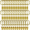 44 Pack Curtain Rings with Clips, Curtain Clip Rings Hooks, Bow Hanger Clips for Hanging Drapery Drapes Bows, Ring 1 inch Interior Diameter, Fits ...