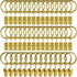 44 Pack Curtain Rings with Clips, Curtain Clip Rings Hooks, Bow Hanger Clips for Hanging Drapery Drapes Bows, Ring 1 inch Interior Diameter, Fits ...
