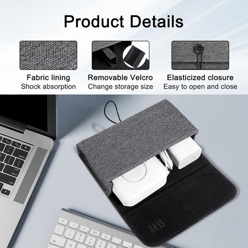 Travel Case for UCOMX for Nano/for Rtops/for Hicober/for Iseyyox 3 in 1 Wireless Charger, Foldable Magnetic Charging Station Storage Holder Bag fo...