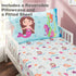 EVERYDAY KIDS Toddler Fitted Sheet and Pillowcase Set -Undersea Mermaids Adventure- Soft Breathable Microfiber Toddler Sheet Set...