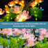 Solar Garden Lights, Solar Flowers Lights with Glowing Flowers & Stems, Upgraded Solar Panel, Solar Lights Outdoor for Garden Decoration,Yard Deco...