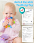 Baby Teething Toys for 0-6 6-12 Months Ages 0-2, Tummy Time Montessori Toys for Babies 0 3 6 9 12 18 Months, Newborn Infant Rattles Chew Sensory T...