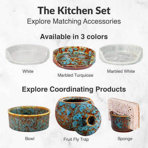 Elevated Lifestyle Ceramic Spoon Rest – Decorative Serving Spoon Holder for Kitchen Counter & Stove Top, Cooking Spoon & Ladle Holder, Ideal Coffe...