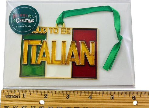 Proud to be Italian Ornament Italy Christmas Tree Holiday Decoration...