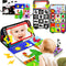 Tummy Time Mirror Baby Toys 3-6 Months Infant Newborn Toys 0-3 Months Brain Development Montessori Sensory Crinkle Toys Teether Black and White Hi...