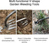 Weed Pulling Tools,2pcs Weeding Artifact Uprooting Weeding Tool,Weeding Tool for Backyard Weed Puller Tool with Garden Gloves,Garden Weed Pulling ...