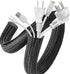 AGPTEK Cable Management Sleeve Cover, 10ft - 1 inch Cord Management System for Desk PC TV Computer Projector Wires Protection and Organization, Ho...