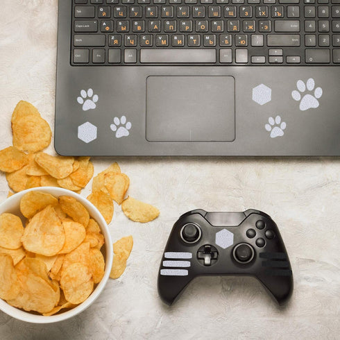 8 Pieces Cell Phone Grip Tapes Stickers Anti-Slip Grip Rubberized Decal Stickers Adhesive Traction Grip Decal Stickers Anti-Slip Textured Phone Ta...