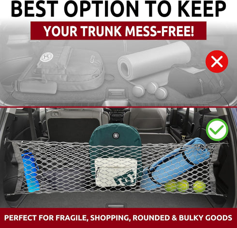 TrunkNets Inc Envelope style trunk cargo net for Honda Pilot 2016 2017 2018 2019 2020...