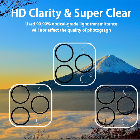 ?3 Pack?Dengduoduo Tempered Glass Camera Lens Protector for iPhone 15 Pro 6.1" & iPhone 15 Pro Max 6.7", Ultra HD, 9H Hardness, Anti-Scratch, Case...