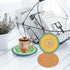 JHGCVX 12 Pcs Fruits Diamond Painting Coasters Kit,Diamond Art Coasters with Holder,DIY Lemon Watermelon Diamond Painting Coasters for Adults Begi...