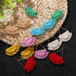 Bohemian Handmade Fringe Tassel Dangle Drop Statement Earrings for Women...