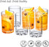 Amazing Abby - Liberty - 10-Ounce Plastic Tumblers (Set of 6), Plastic Drinking Glasses, All-Clear Reusable Plastic Cups, BPA-Free, Shatter-Proof,...