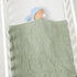Baby Blanket for Boys Girls Knitted Neutral Swaddle Blanket Soft Lightweight Receiving Blankets for Newborn Infant Crib Stroller Light Green 30 x ...