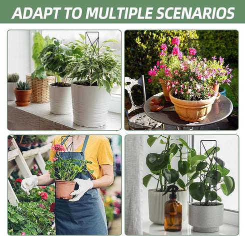 17.5 Inch Indoor Plant Trellis for Climbing Plants,Metal Trellis,Small Garden Trellis for Potted Plants,Plant Stakes for Indoor Plants Accessories...