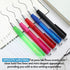 Crtiin 6 Pcs Big Pens Easy Grip Jumbo Pen Bulk with Refills Extra Large Ballpoint Pens Black Ink Fat Pens Giant Pen Oversize Retractable Pens for ...