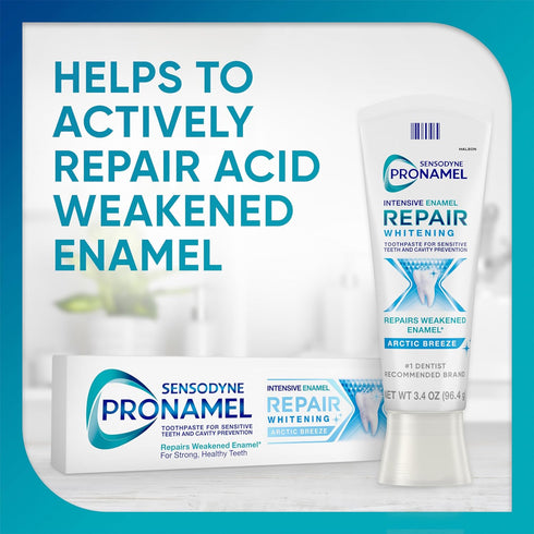 Sensodyne Pronamel Intensive Enamel Repair Toothpaste for Sensitive Teeth and Cavity Protection, Whitening Toothpaste to Strengthen Enamel, Arctic...