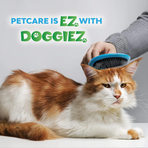 Slicker Wire Pin Dog Brush with Comfort Grip Handle - Cat and Dog Grooming Brush - For Dogs with Short and Long Haired Dogs - Best Pet Grooming Ha...