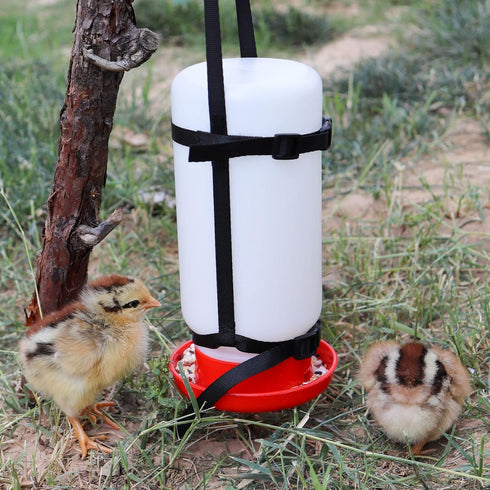 Dnoifne 2 Pack Chicken Hanging Straps for Poultry Farm Chicken Waterer Feeder(Bottle Not Included)...