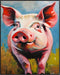 Posterizer 1 pcs- cute little pig having a stroll in nature-Art for Animal Lovers-Abstract & Modern Art- Decor for Home & Office- unframed wall ar...