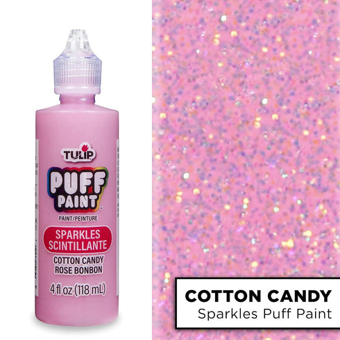 TULIP Puff Paint Sparkles Cotton Candy 4 Fl Oz (Pack of 1)...