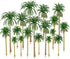 HUIANER Palm Tree Model Trees, Miniature Palm Trees Mixed 5 Size Fake Plastic Trees with No Stands for DIY Scenery Landscape Cake Decoration?18PCS...
